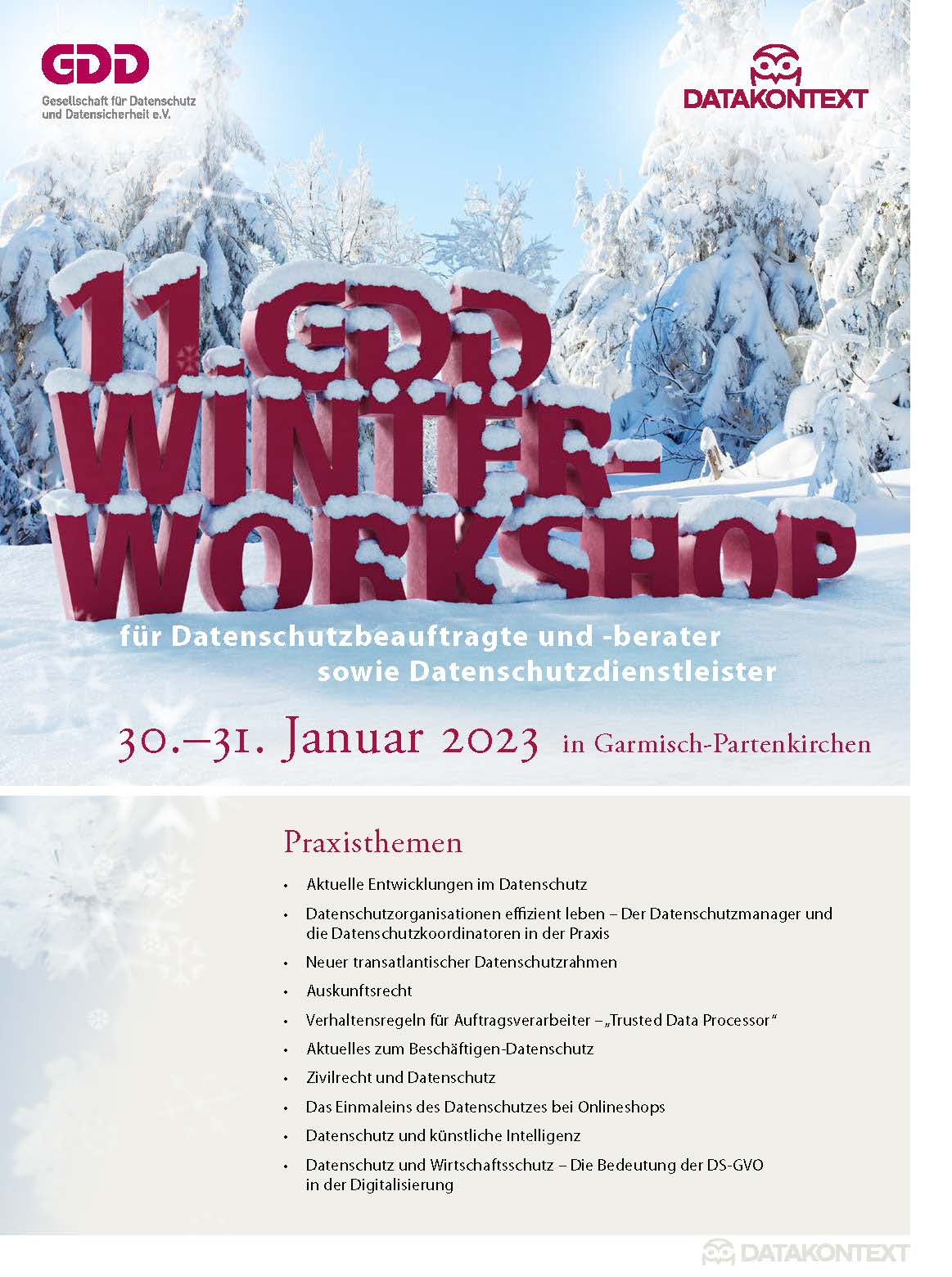 11. GDD-Winter-Workshop